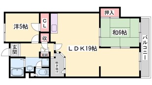 ウエストハウスⅡの物件間取画像